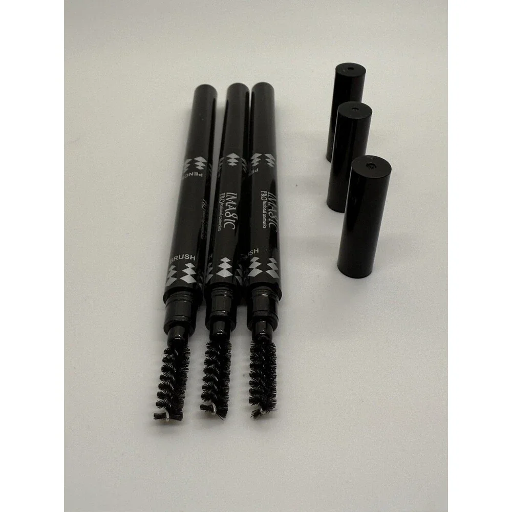 Pack‎ of (3) Imagic Professional Cosmetics Waterproof Eyebrow Pencil And Brush